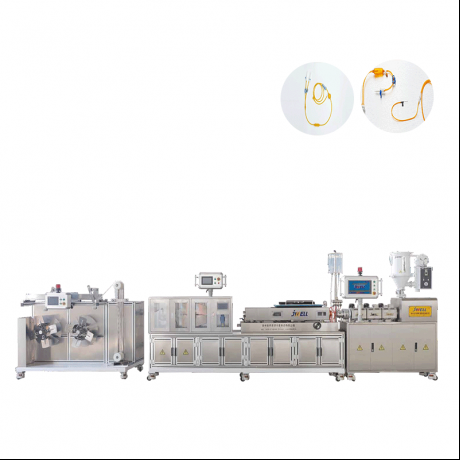 Mekhahlelo e meraro (Mekhahlelo e Mebeli) ea Medical Light-proof Infusion Tube Extrusion Line